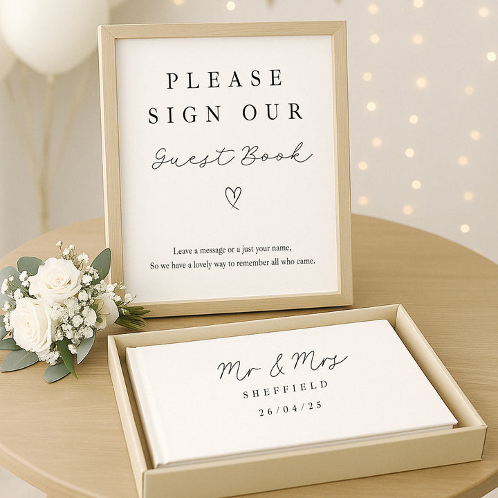 Personalised Wedding Day Guest Book