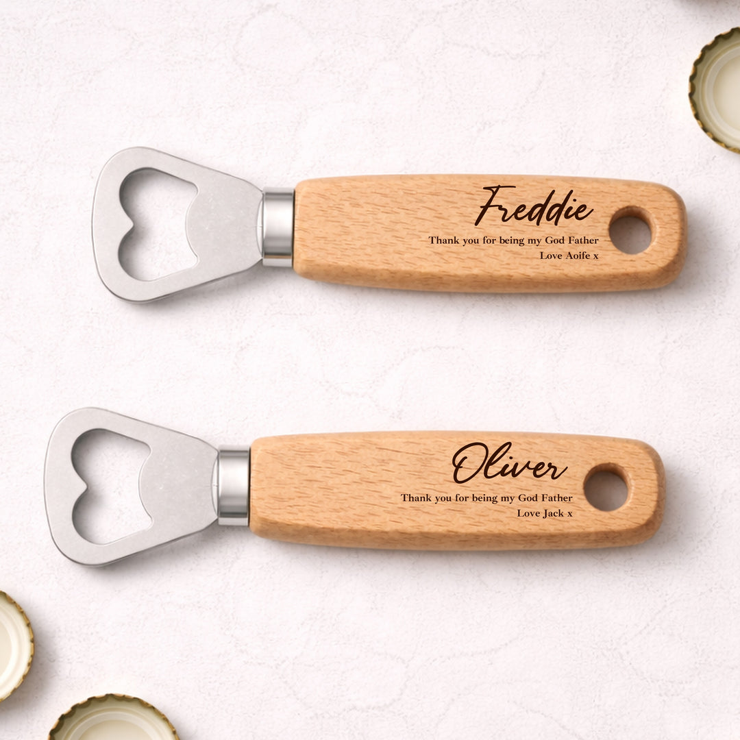 Personalised Thank You Godfather Engraved Bottle Opener