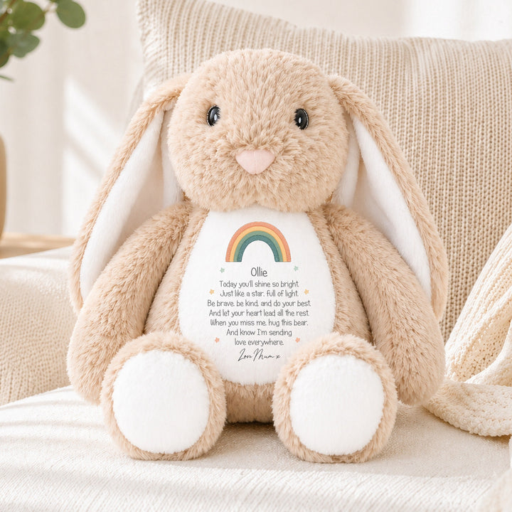 Personalised Shine Bright Rainbow Soft Toy