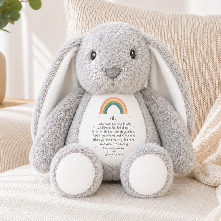Personalised Shine Bright Rainbow Soft Toy