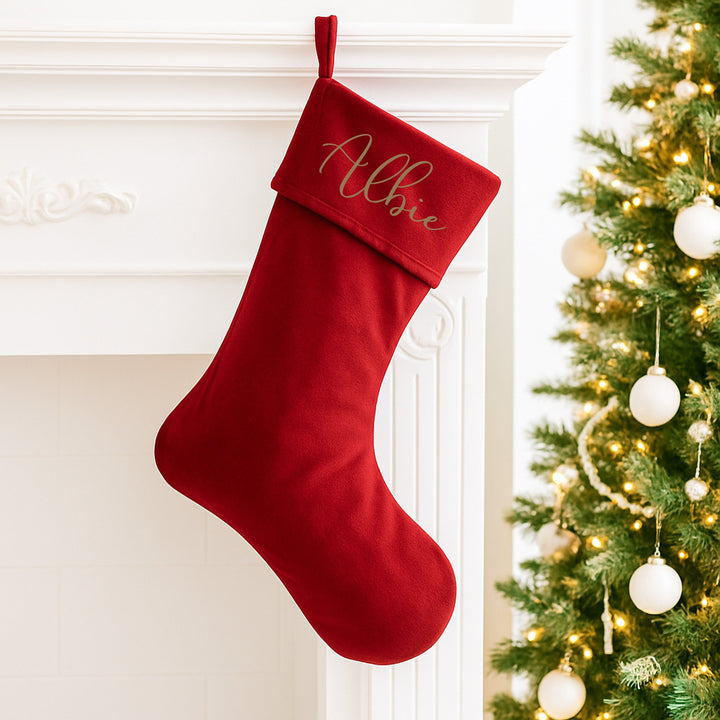Personalised Name Christmas Sack or Matching Stocking
