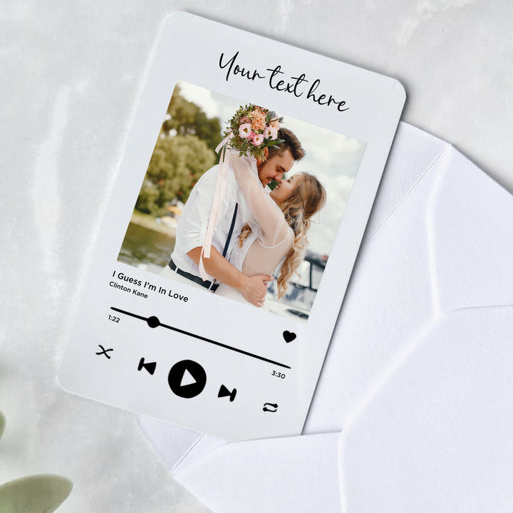 Personalised Couples Photo Our Song Wallet Card