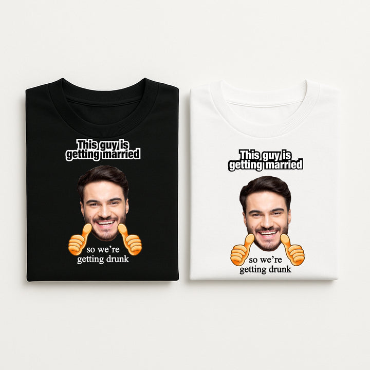Personalised Photo This Guy Is Getting Married Stag Do T-Shirt