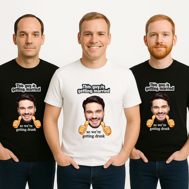 Personalised Photo This Guy Is Getting Married Stag Do T-Shirt
