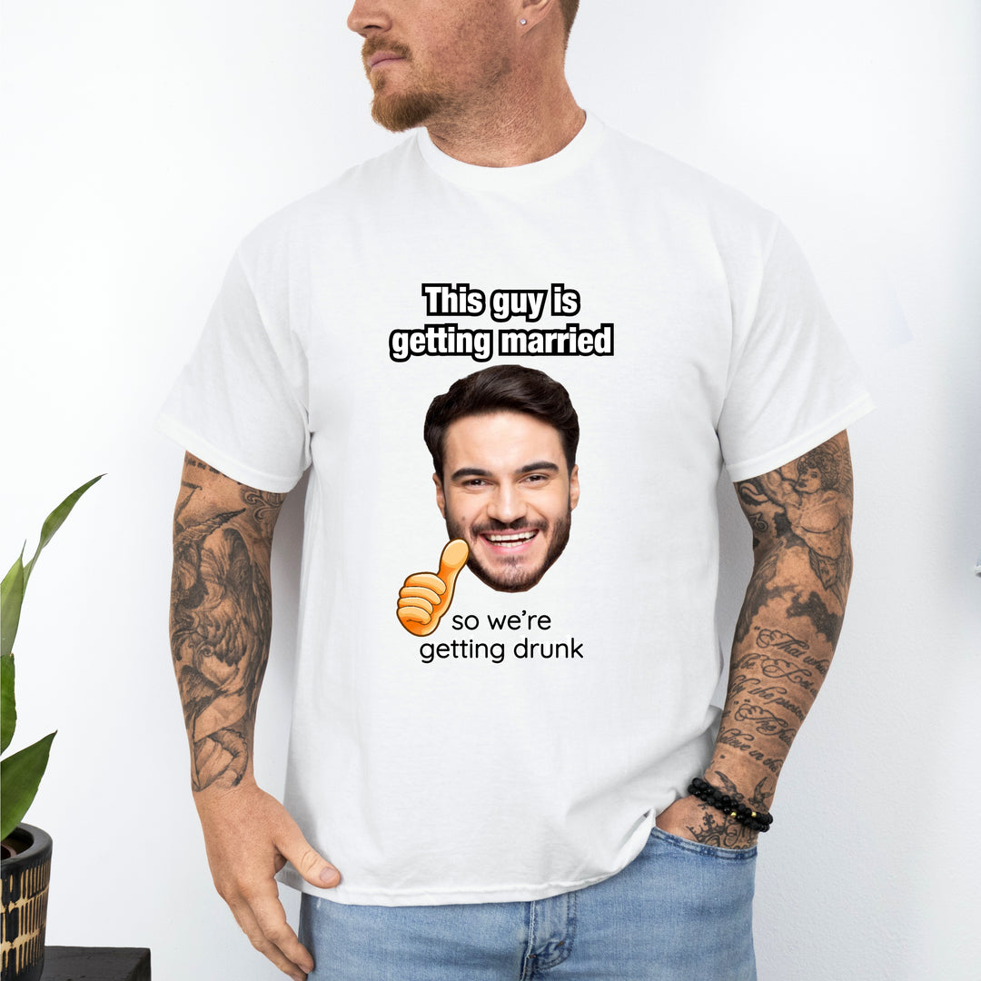 Personalised Photo This Guy Is Getting Married Stag Do T-Shirt