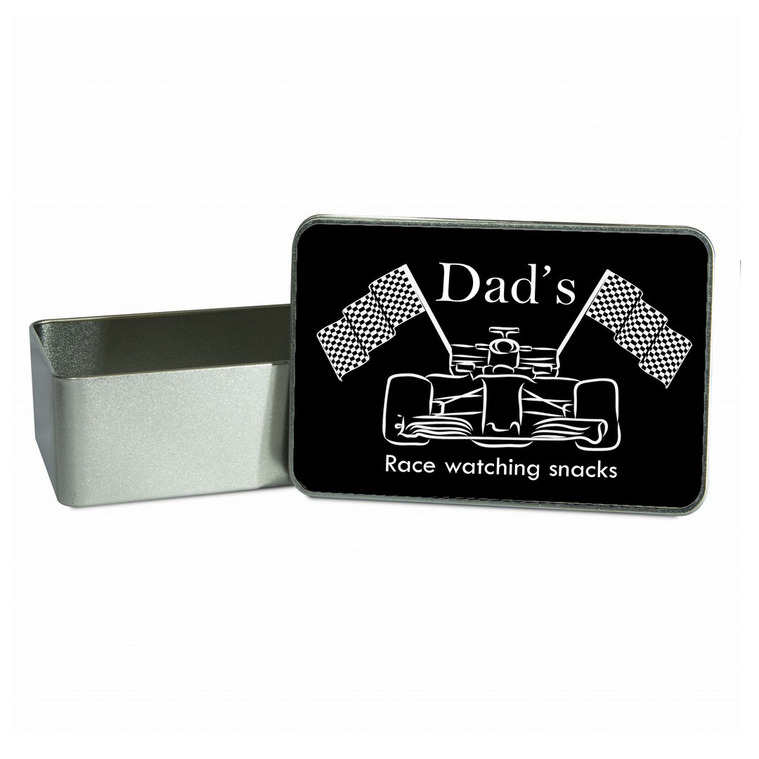 Personalised Dad’s Race Watching Tin