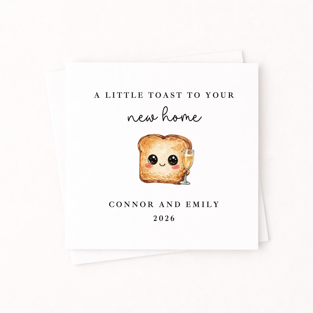 Personalised Housewarming a Toast To Your New Home Card