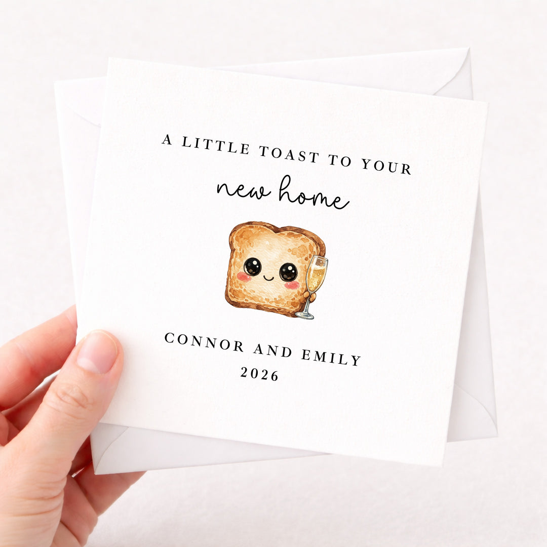 Personalised Housewarming a Toast To Your New Home Card