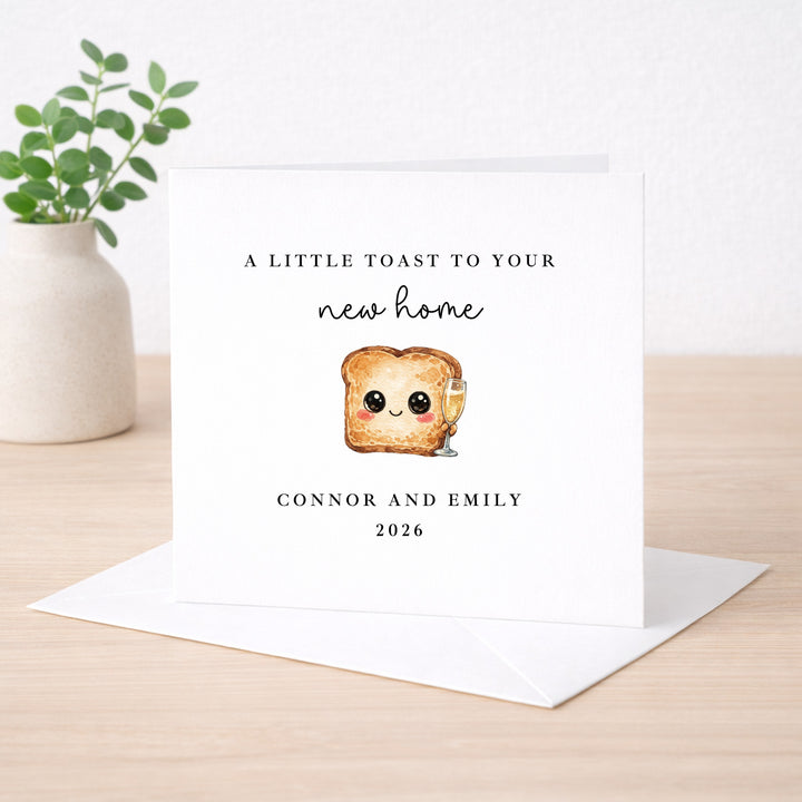Personalised Housewarming a Toast To Your New Home Card
