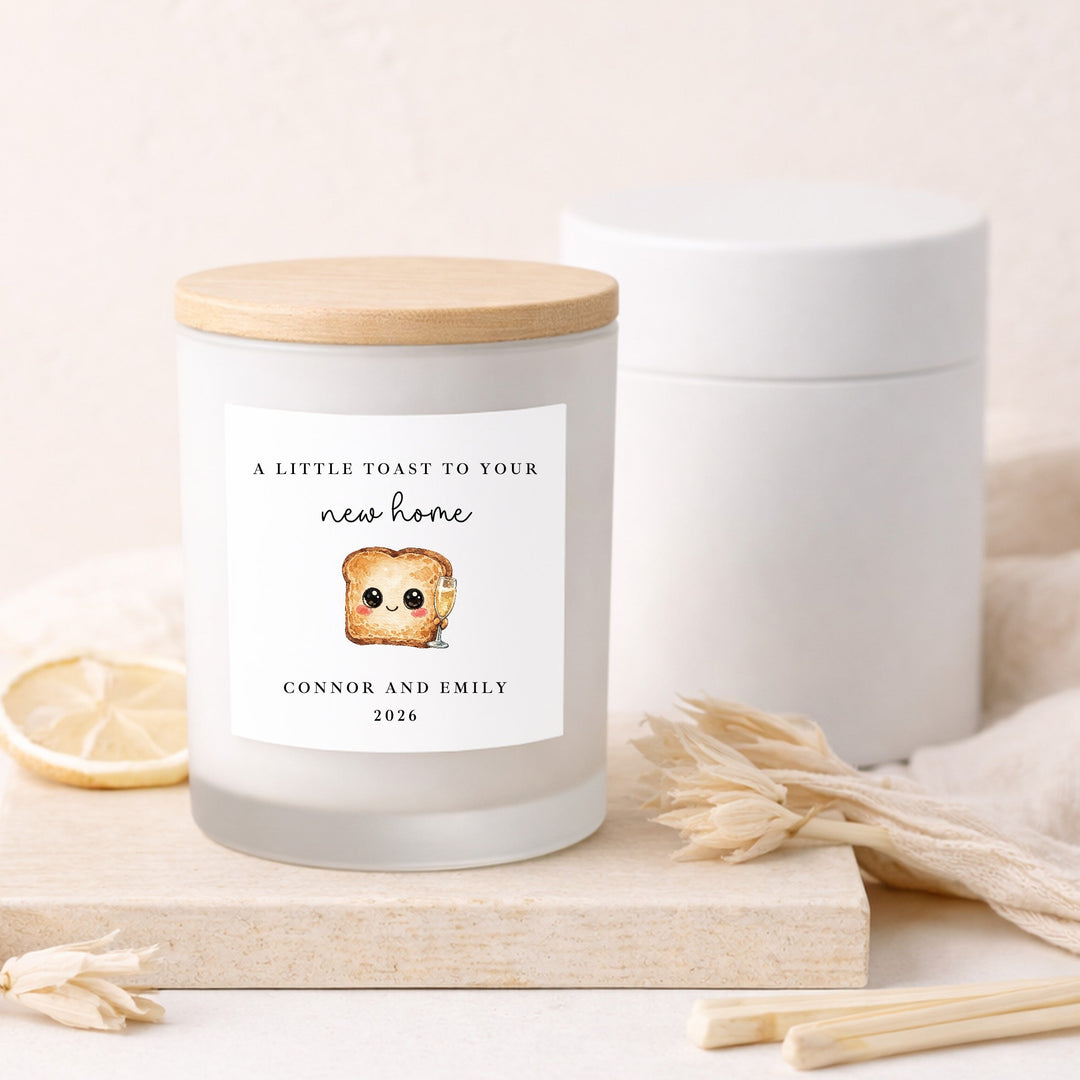 Personalised A Toast To Your New Home Candle