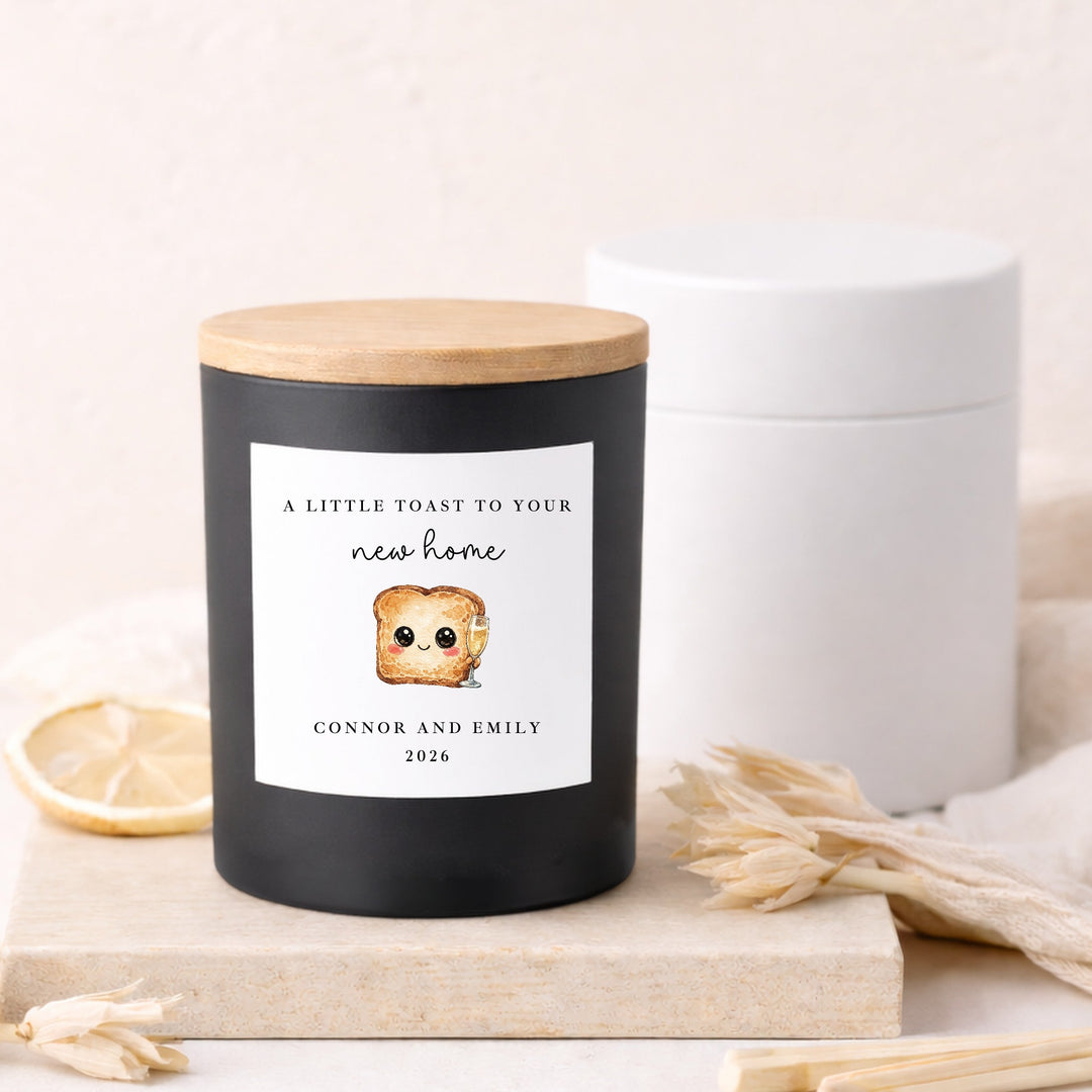 Personalised A Toast To Your New Home Candle