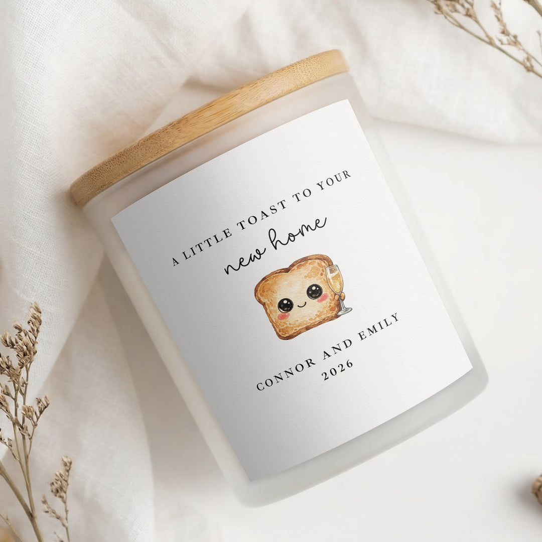 Personalised A Toast To Your New Home Candle