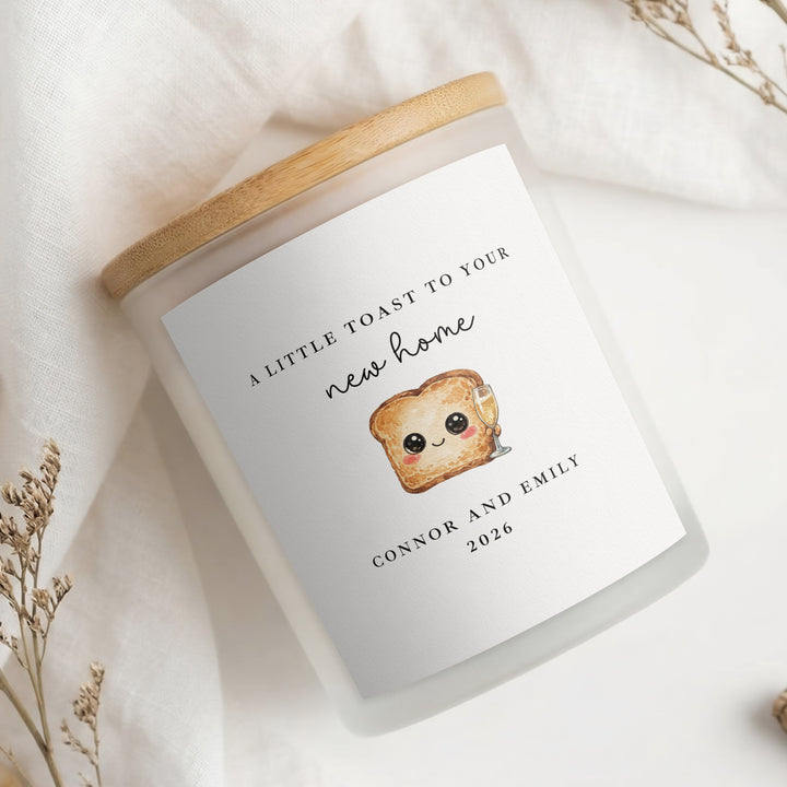 Personalised A Toast To Your New Home Candle