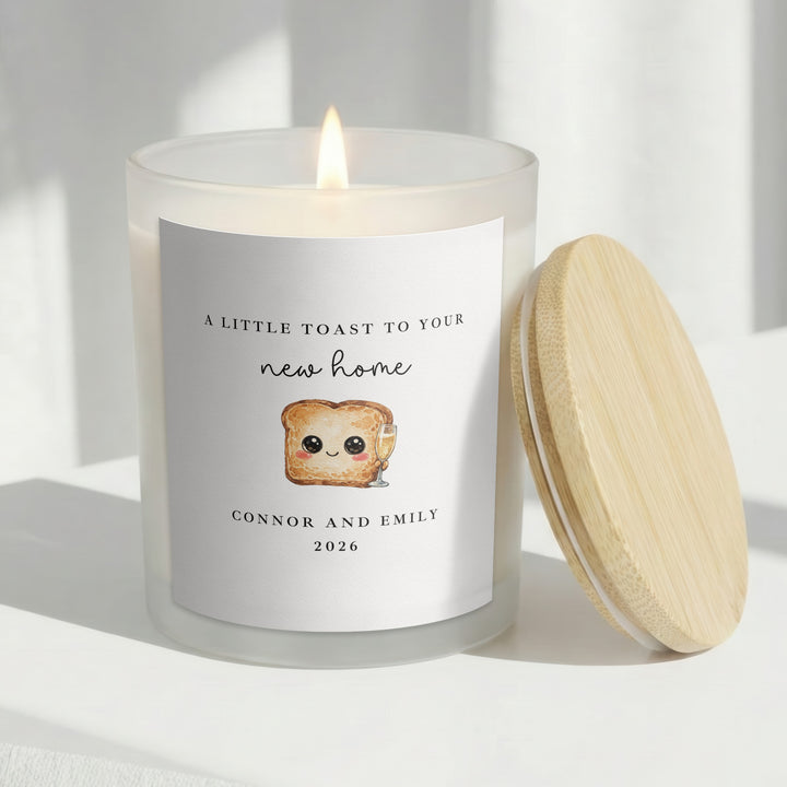 Personalised A Toast To Your New Home Candle