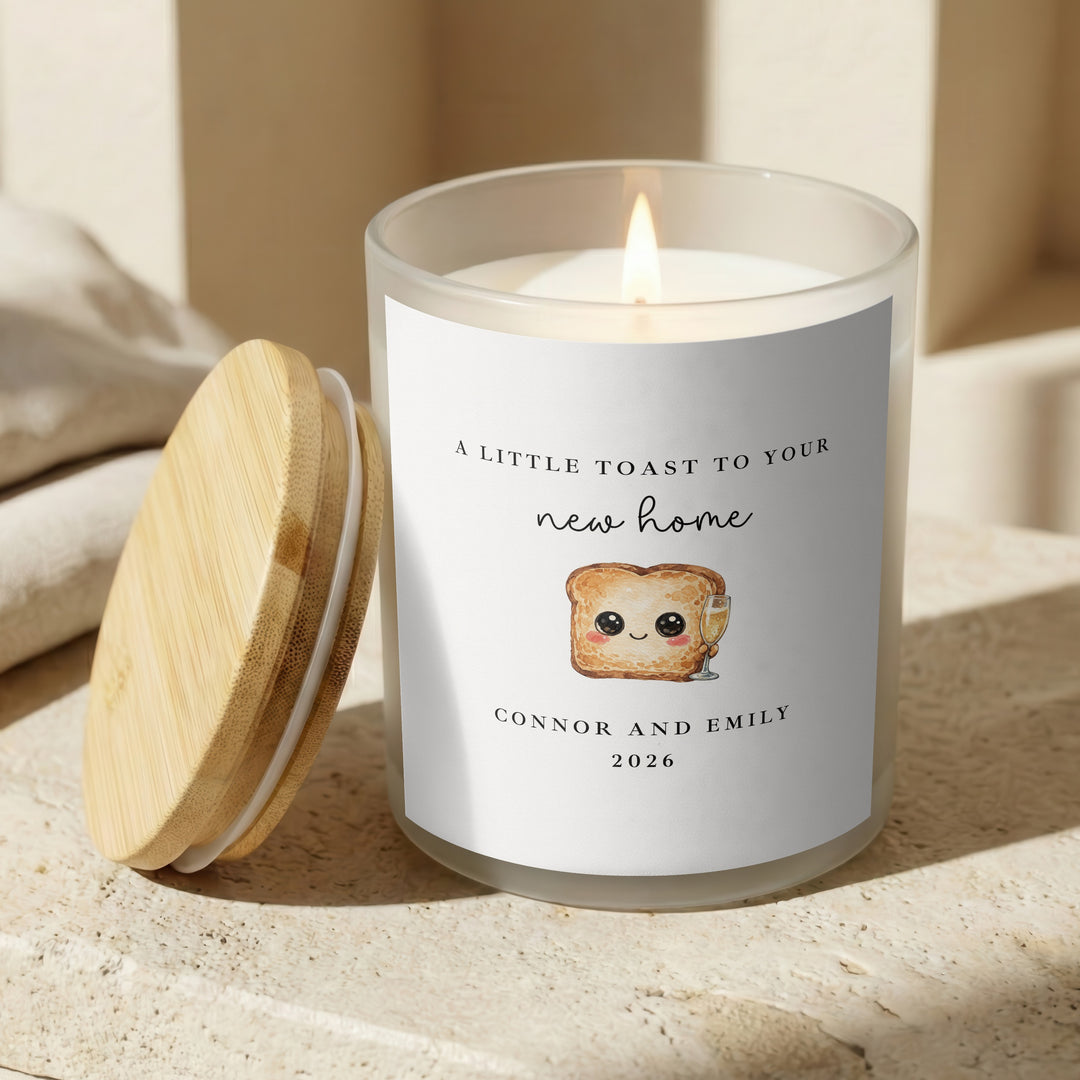 Personalised A Toast To Your New Home Candle