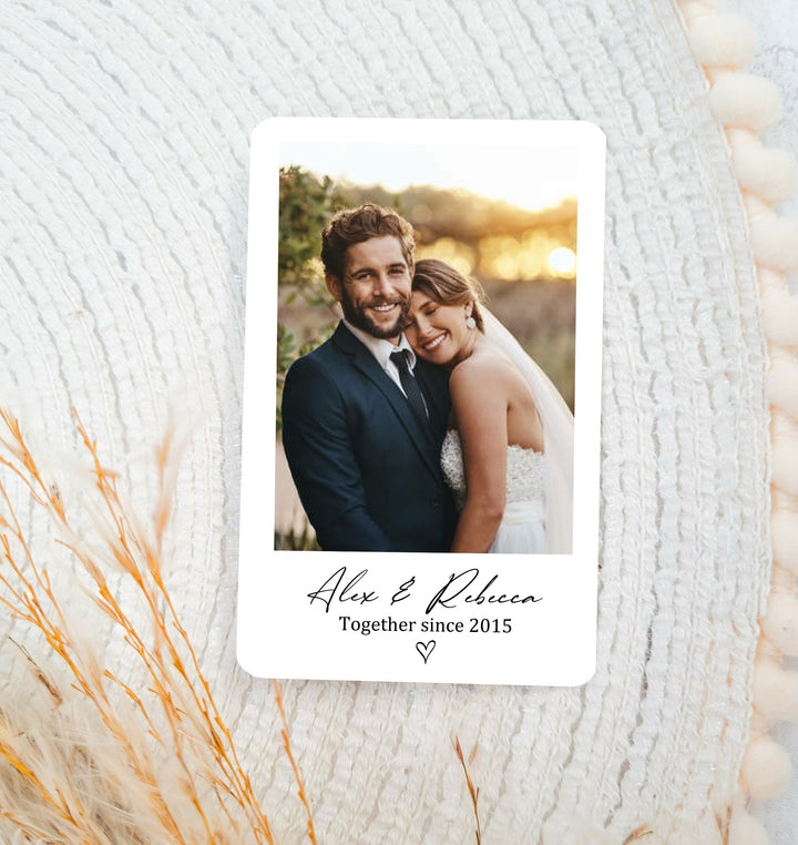 Personalised Couple Photo Together Since Card