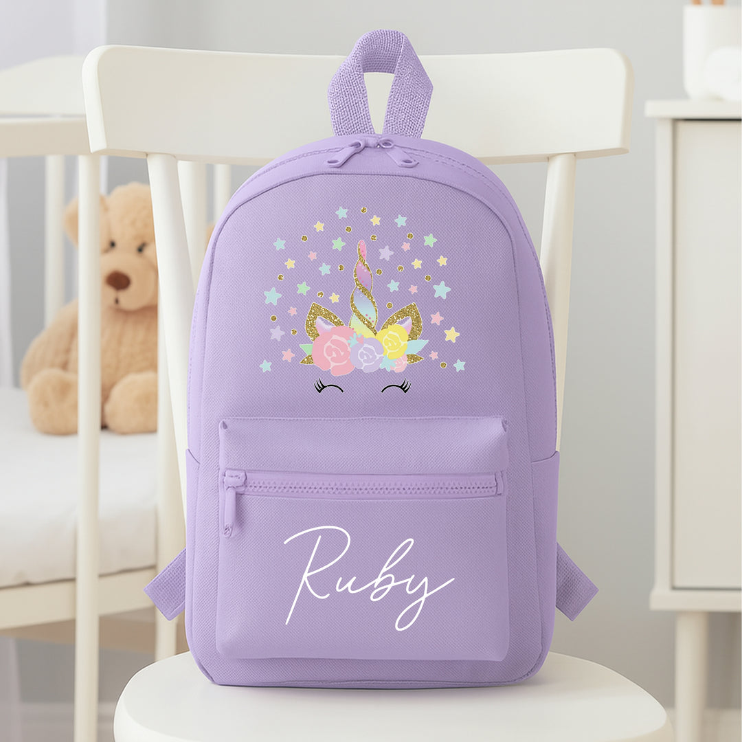 Personalised Star Unicrorn Toddler Backpack