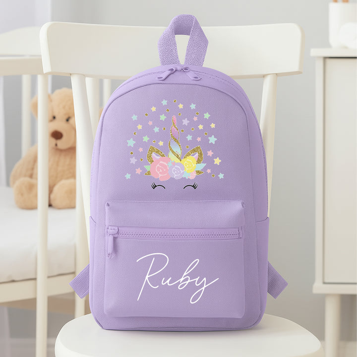 Personalised Star Unicrorn Toddler Backpack