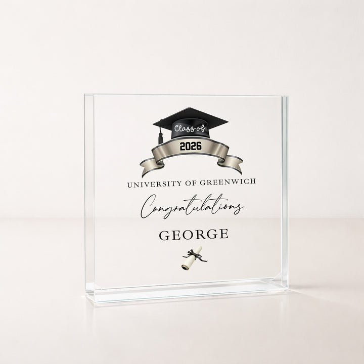 Personalised Congratulations Graduation Acrylic Block
