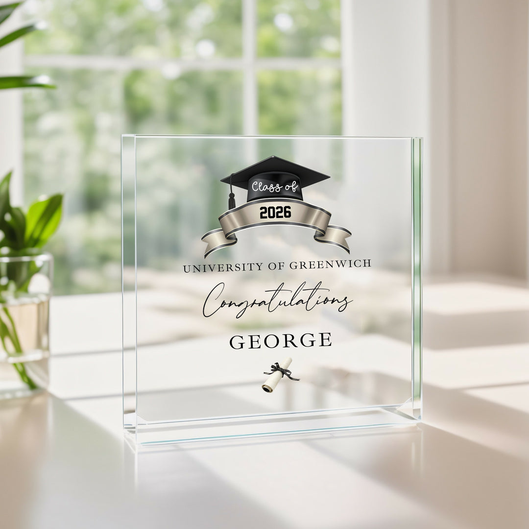 Personalised Congratulations Graduation Acrylic Block