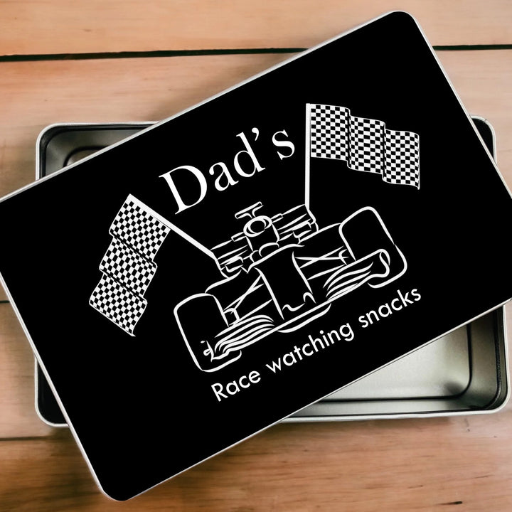 Personalised Dad’s Race Watching Tin