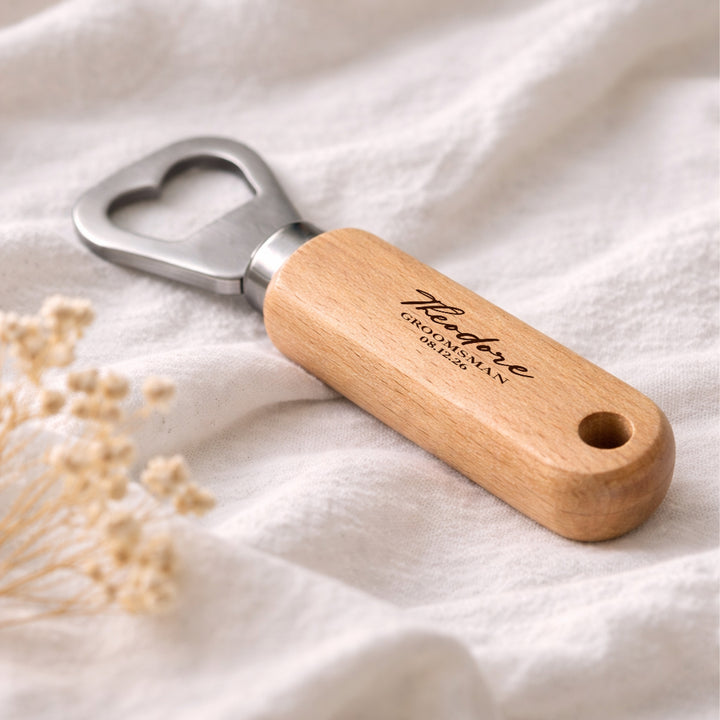 Personalised Engraved Groomsman Bottle Opener