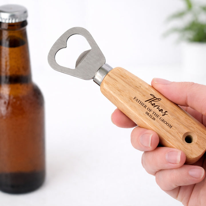 Personalised Engraved Groomsman Bottle Opener