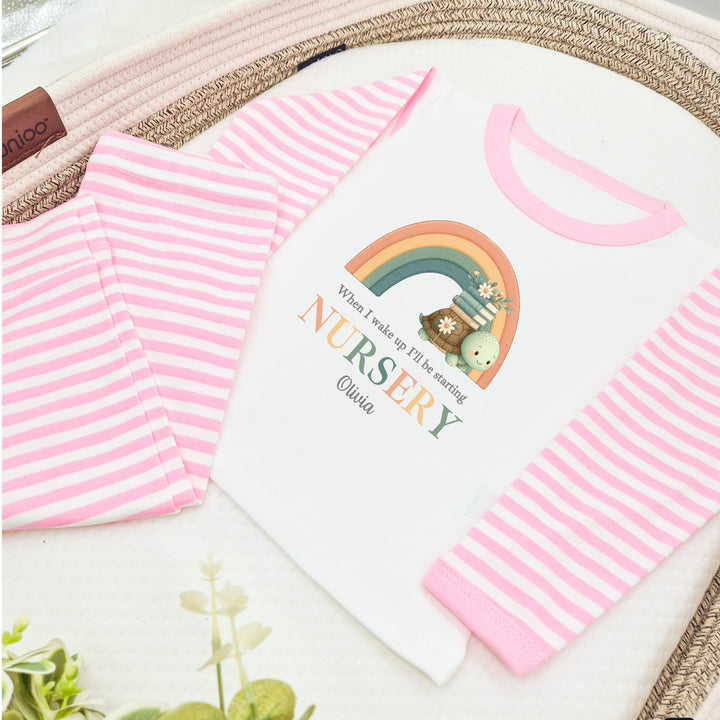 Personalised Turtle Rainbow First Day Of School Pyjamas
