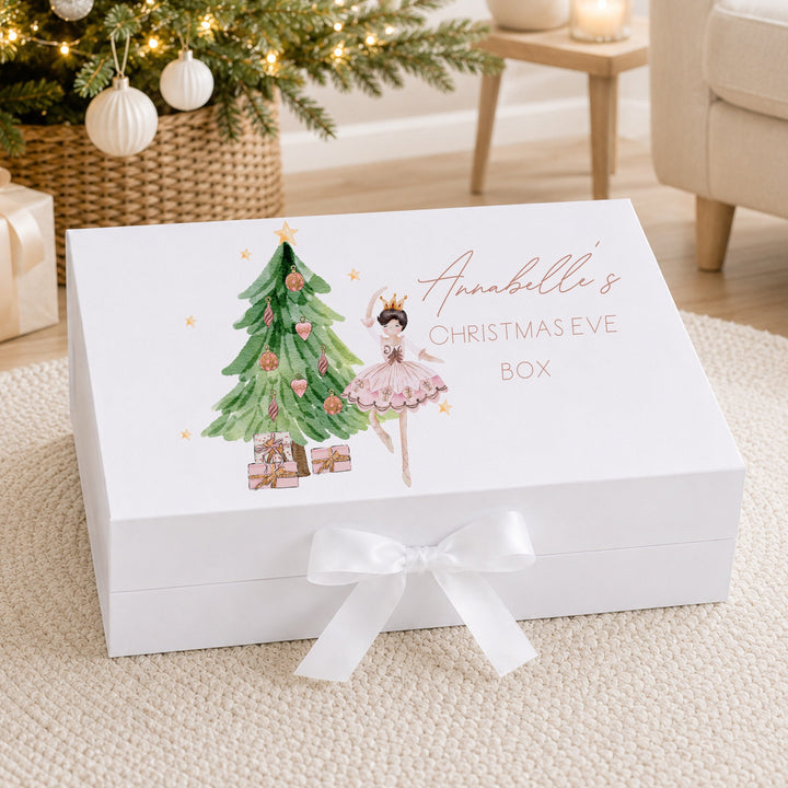 Personalised Pink Ballerina Christmas Eve Box
