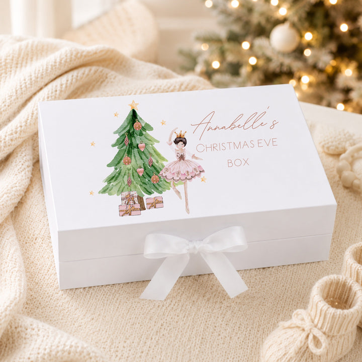 Personalised Pink Ballerina Christmas Eve Box