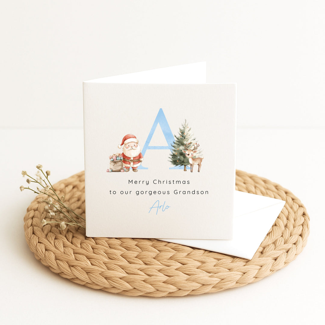 Personalised Christmas Initial Christmas Card
