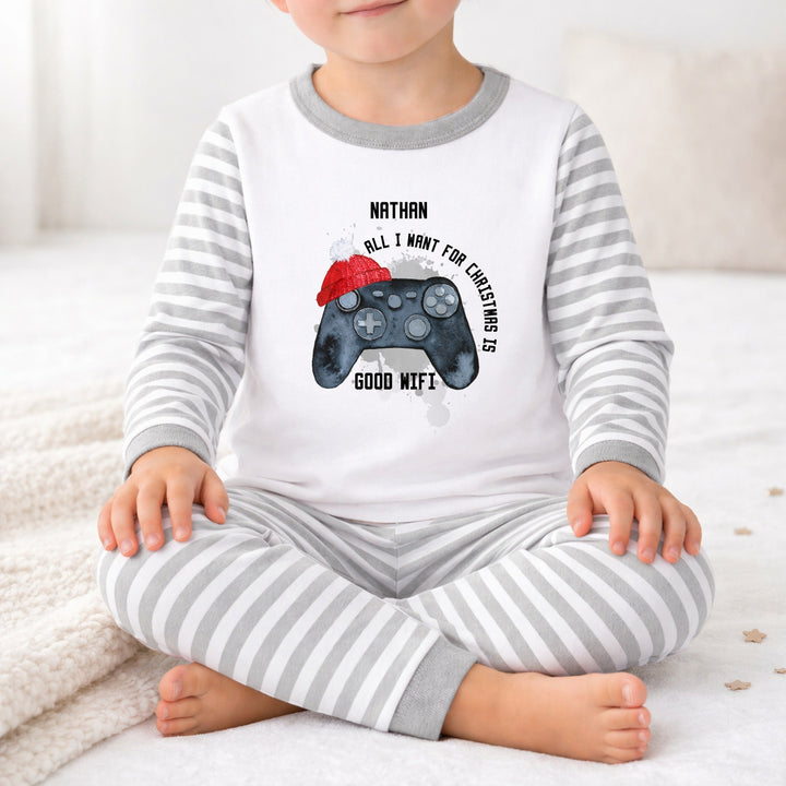 Personalised Christmas Gaming Pyjamas