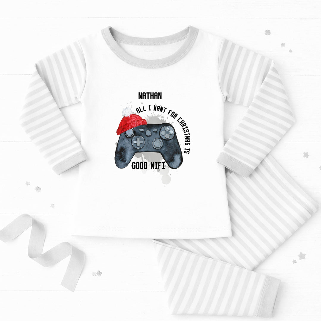 Personalised Christmas Gaming Pyjamas