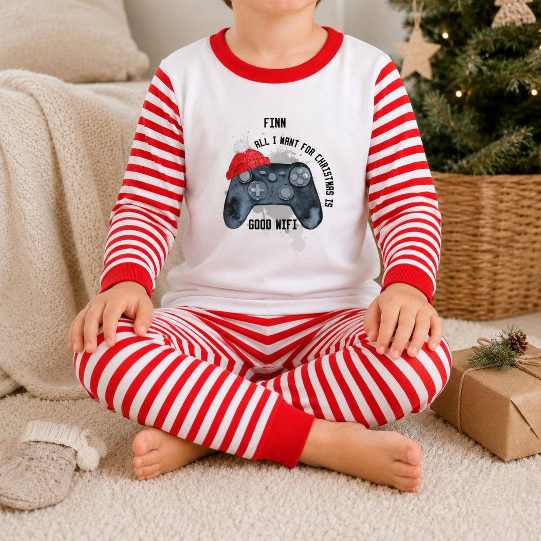 Personalised Christmas Gaming Pyjamas