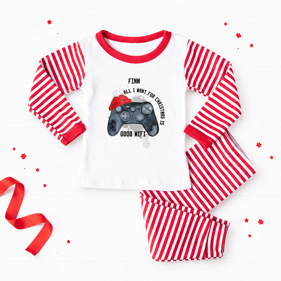 Personalised Christmas Gaming Pyjamas