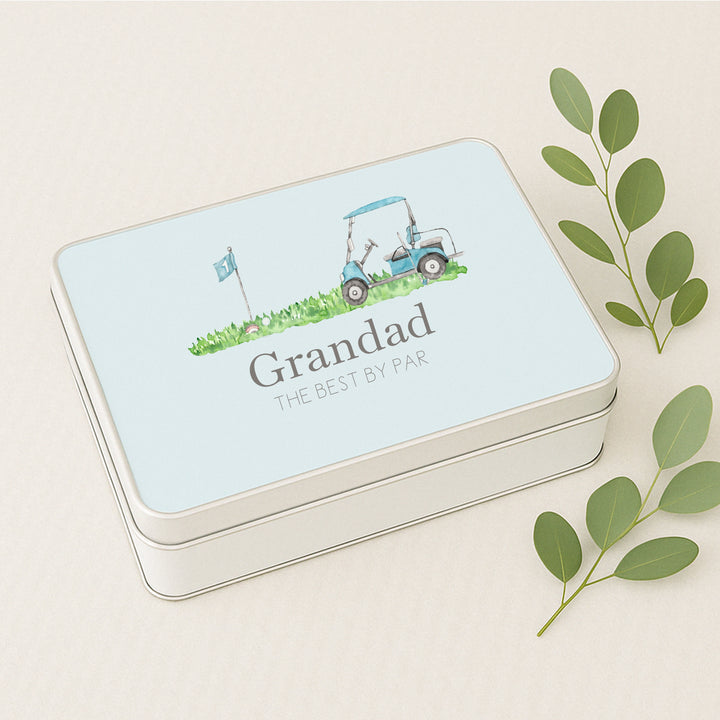 Personalised Grandad The Best By Par Gift Tin