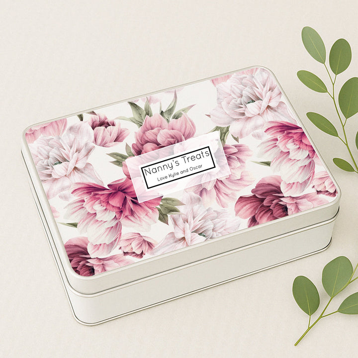 Personalised Pink Floral Nanny&