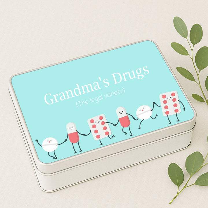 Personalised Grandmas Medication Tin