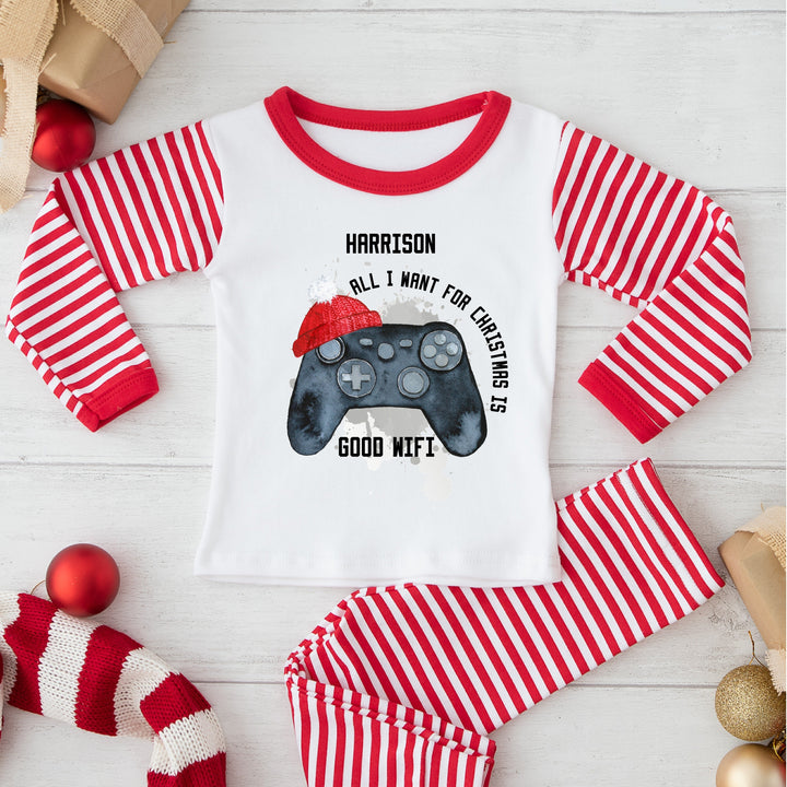 Personalised Christmas Gaming Pyjamas
