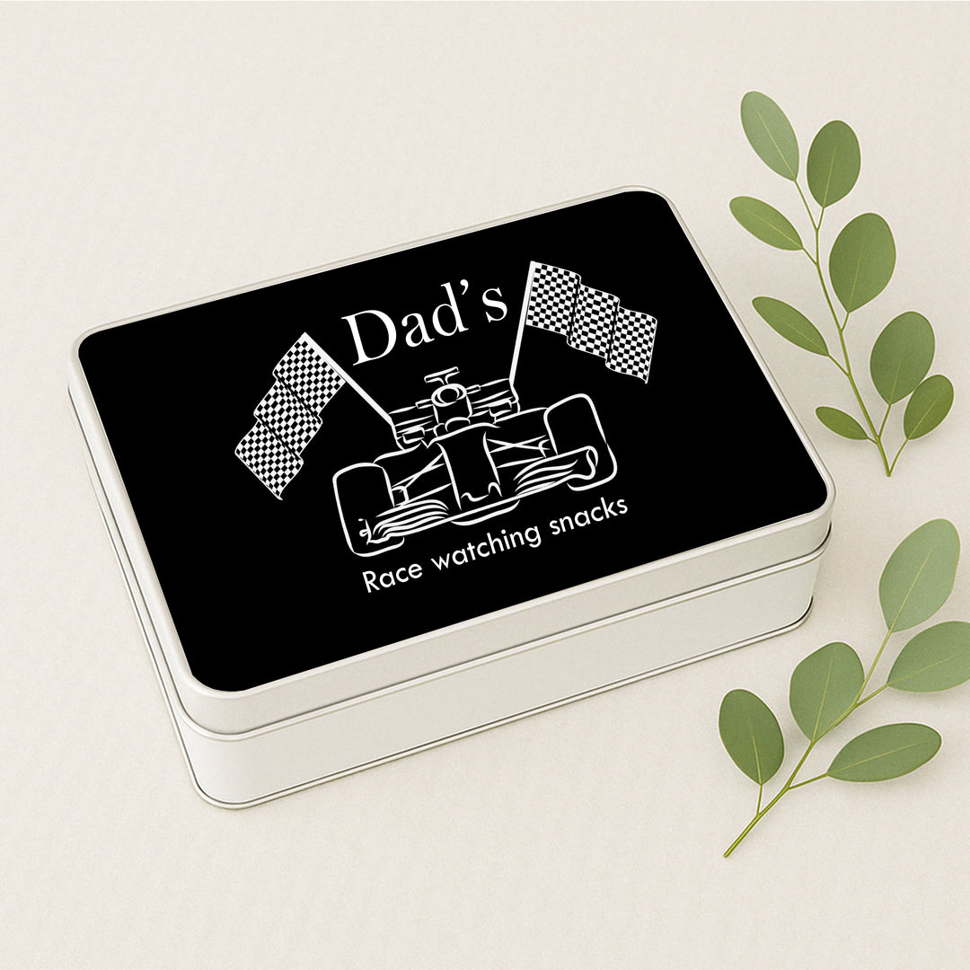 Personalised Dad’s Race Watching Tin