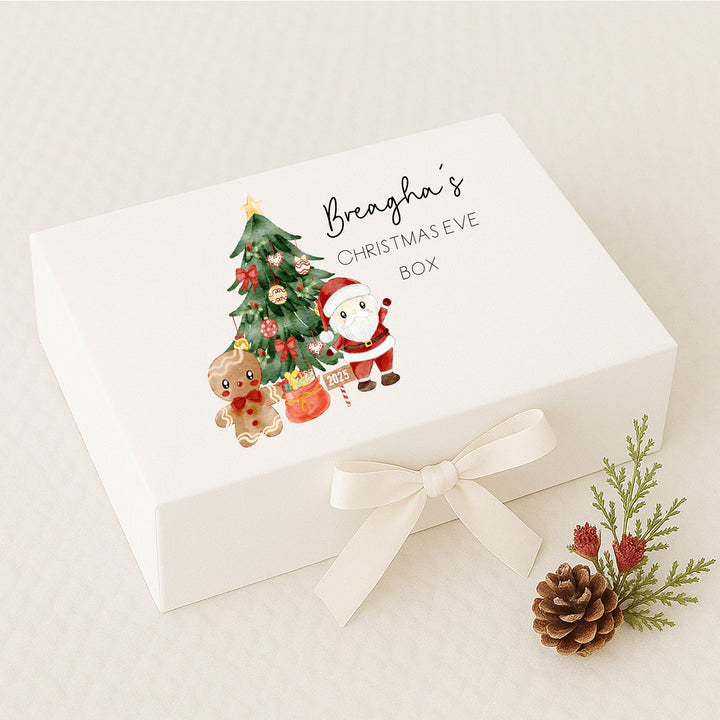 Personalised Santa and Gingerbread Man Christmas Eve Box